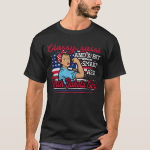 Camiseta Classy Sassi E Um Bit Smart Assi North Dakota Gir