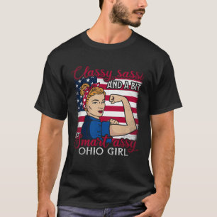 Camiseta Classy Sassi E Um Pouco Inteligente Assi Ohio Girl