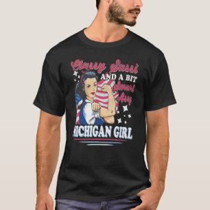 Camiseta Classy Sassi E Um Pouco Smart Assi Michigan Girl