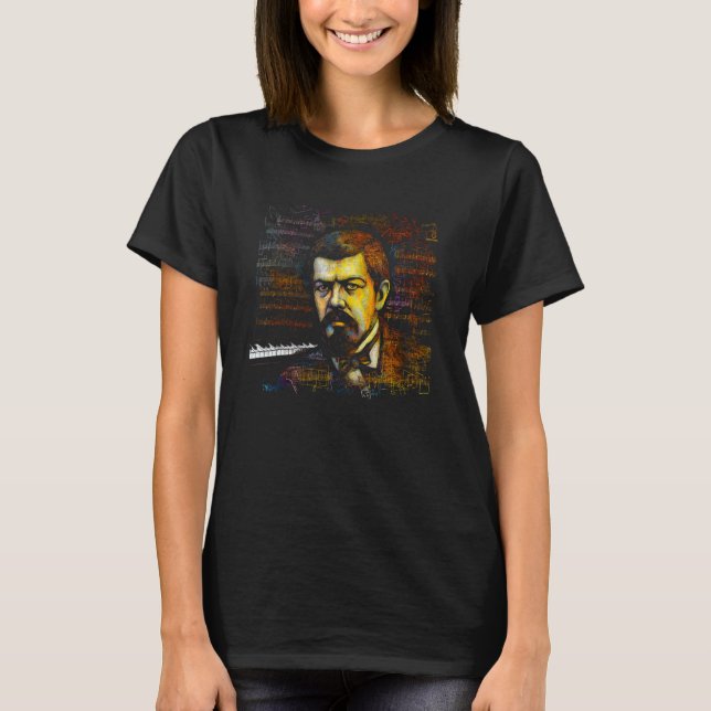 Camiseta Claude Debussy Music Composer Piano 1 (Frente)