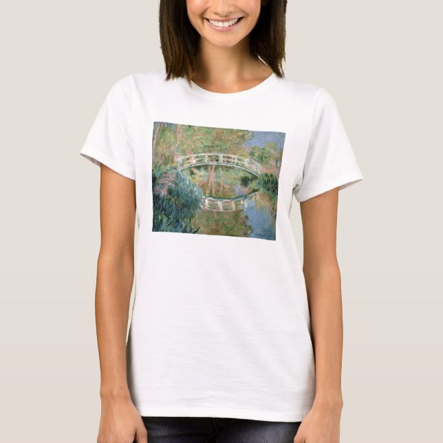 Camiseta Claude Monet | a ponte japonesa, Giverny (Frente)