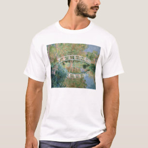 Camiseta Claude Monet a ponte japonesa, Giverny