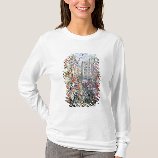 Camiseta Claude Monet | a rua Montorgueil, Paris (Frente)