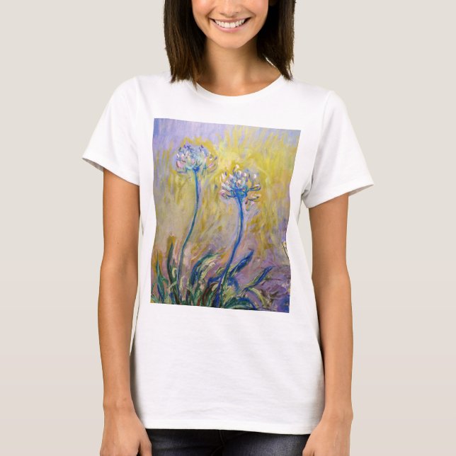 Camiseta Claude Monet - Agapanthus (Frente)