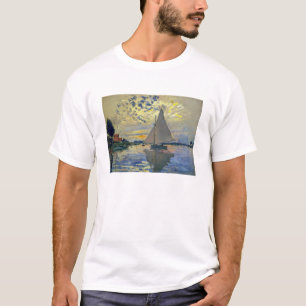 Camiseta Claude Monet - Barco à vela em Le Petit-Gennevilli