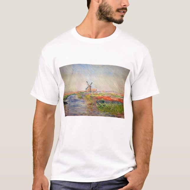 Camiseta Claude Monet - Campo das Tulipas na Holanda (Frente)