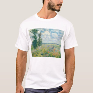 Camiseta Claude Monet - Campos de Papoulas perto de Argente