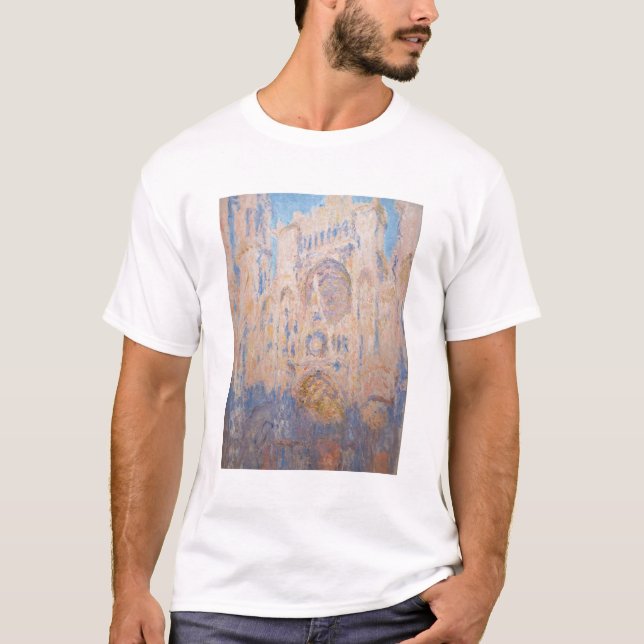 Camiseta Claude Monet - Catedral de Rouen ao pôr do sol (Frente)
