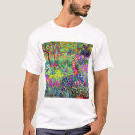 Camiseta Claude Monet Garden em Giverny<br><div class="desc">Jardim de Giverny pintado por Claude Monet em 1900.</div>