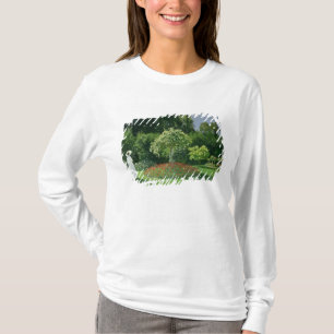 Camiseta Claude Monet Jeanne Marie Lecadre no jardim