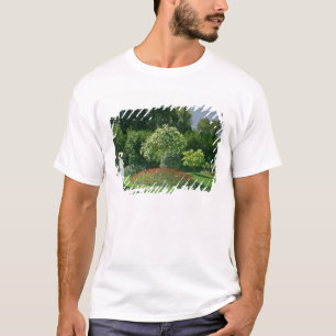 Camiseta Claude Monet Jeanne Marie Lecadre no jardim