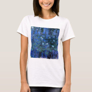 Camiseta Claude Monet Lírios de Água Azuis