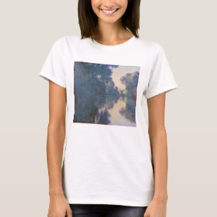 Camiseta Claude Monet  Manhã no Sena perto de Giverny