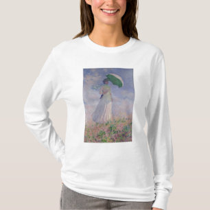 Camiseta Claude Monet Mulher com Parasol virada para a dir