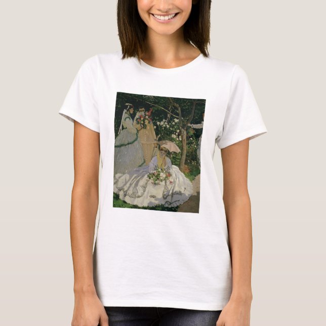Camiseta Claude Monet | Mulheres no Jardim (Frente)