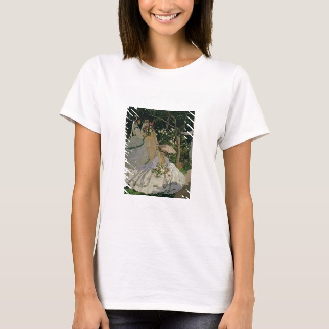 Camiseta Claude Monet | Mulheres no Jardim (Frente)