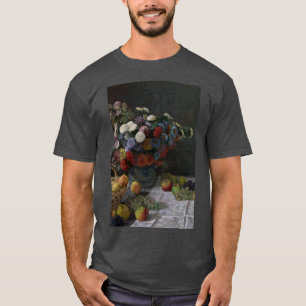 Camiseta Claude Monet - Natureza-Morta com Flores e Frutas