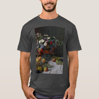 Camiseta Claude Monet - Natureza-Morta com Flores e Frutas