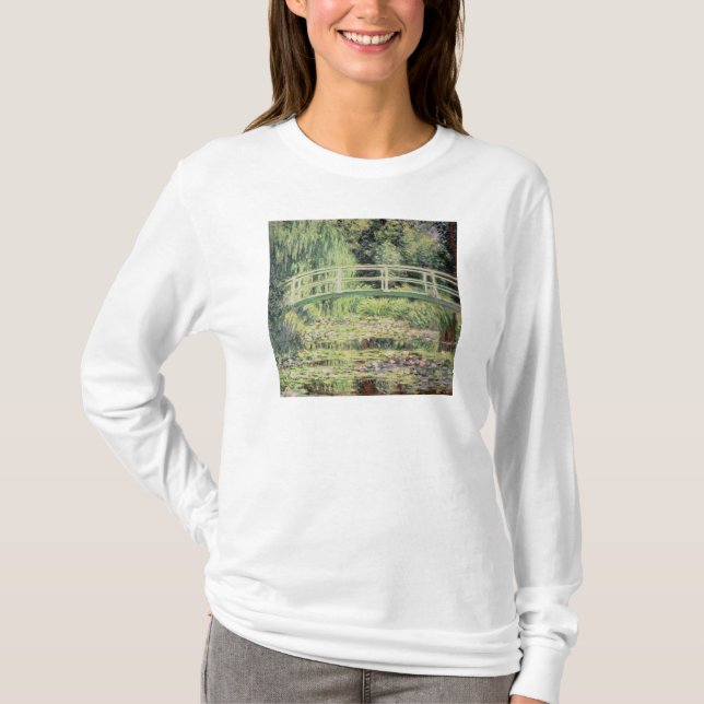 Camiseta Claude Monet | Nenuphars branco, 1899 (Frente)