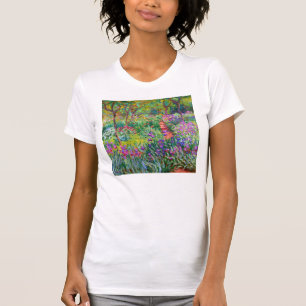 Camiseta Claude Monet: O jardim da íris em Giverny