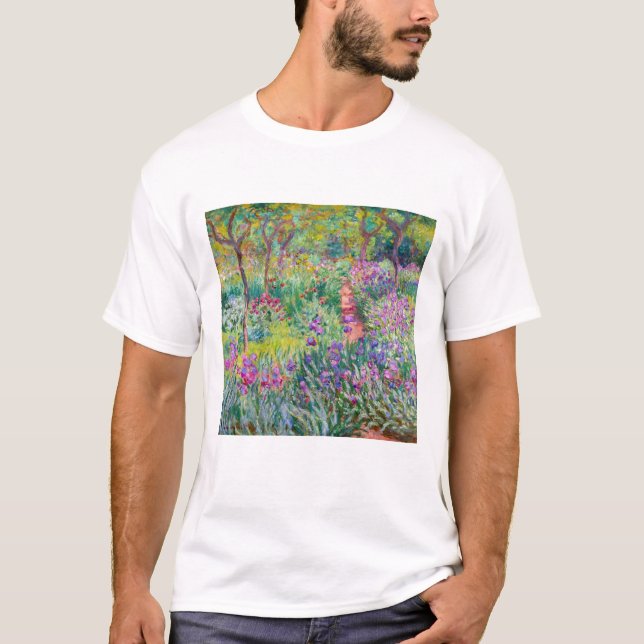 Camiseta Claude Monet - O Jardim Íris de Giverny (Frente)