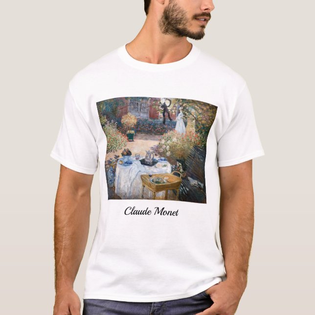 Camiseta Claude Monet - O Luncheon, painel decorativo (Frente)