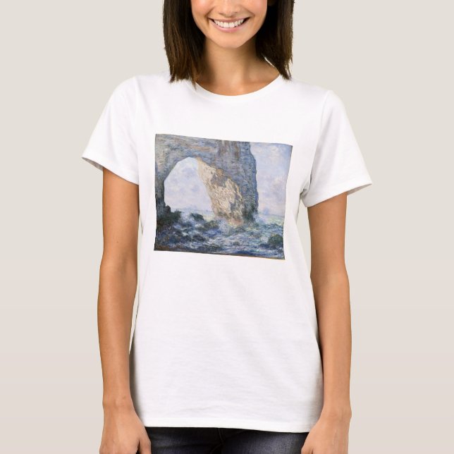 Camiseta Claude Monet | o Manneporte Etretat (Frente)