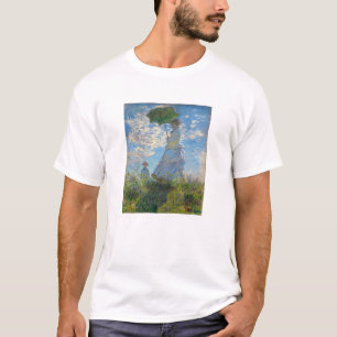 Camiseta Claude Monet - O Promenade, Mulher com Parasol