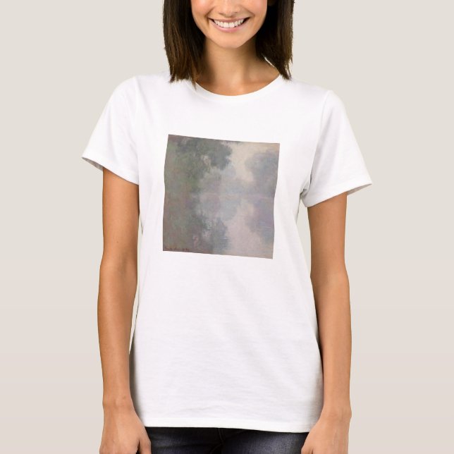Camiseta Claude Monet | o Seine em Giverny, névoas da manhã (Frente)