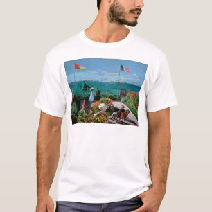 Camiseta Claude Monet o terraço em Sainte-Adresse, 1867