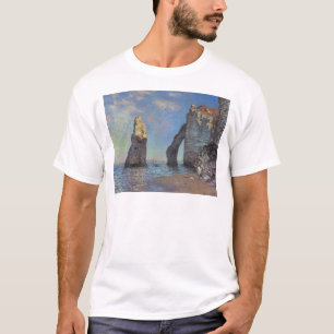 Camiseta Claude Monet Os Cliffs No Destino Etretat