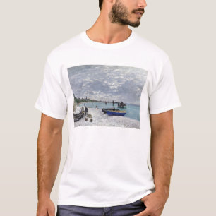Camiseta Claude Monet Praia de Sainte-Adresse