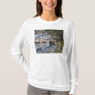 Camiseta Claude Monet Seine em Rouen, 1872