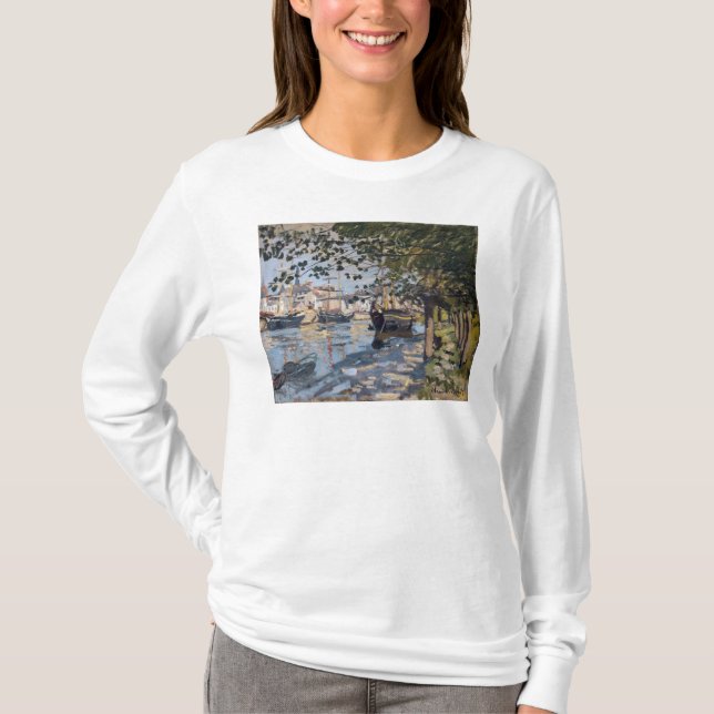 Camiseta Claude Monet | Seine em Rouen, 1872 (Frente)