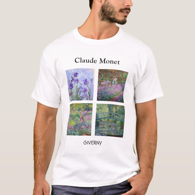Camiseta Claude Monet - Seleção de obras-primas Giverny (Frente)