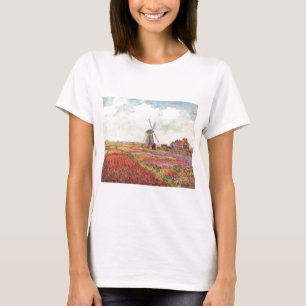 Camiseta Claude Monet Tulips na Holanda