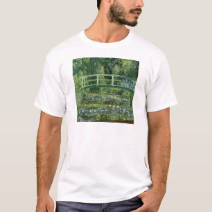 Camiseta Claude Monet Water Lily e Ponte Japonesa