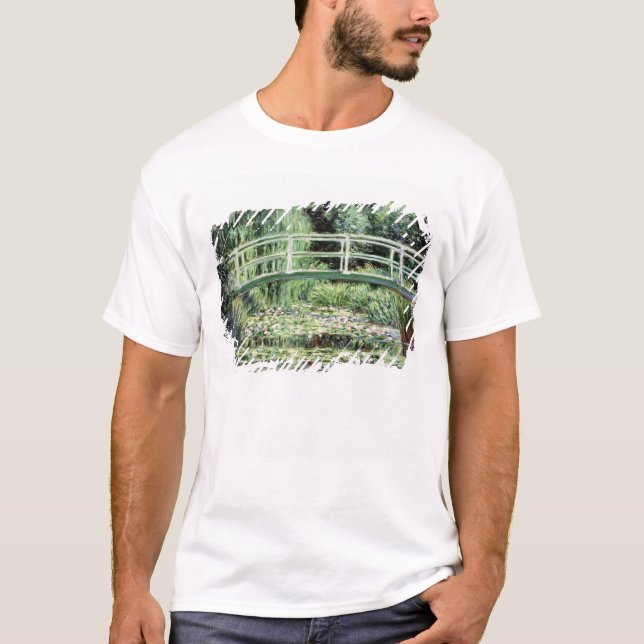 Camiseta Claude Monet | Waterlilies branco, 1899 (Frente)