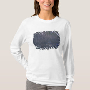 Camiseta Claude Monet Waterlilies: Reflexões das árvore