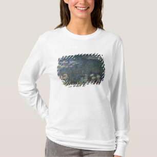 Camiseta Claude Monet   Waterlilies: Reflexões verdes