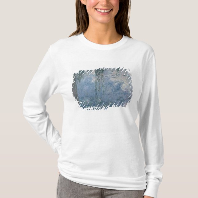 Camiseta Claude Monet | Waterlilies: Salgueiros Weeping, (Frente)