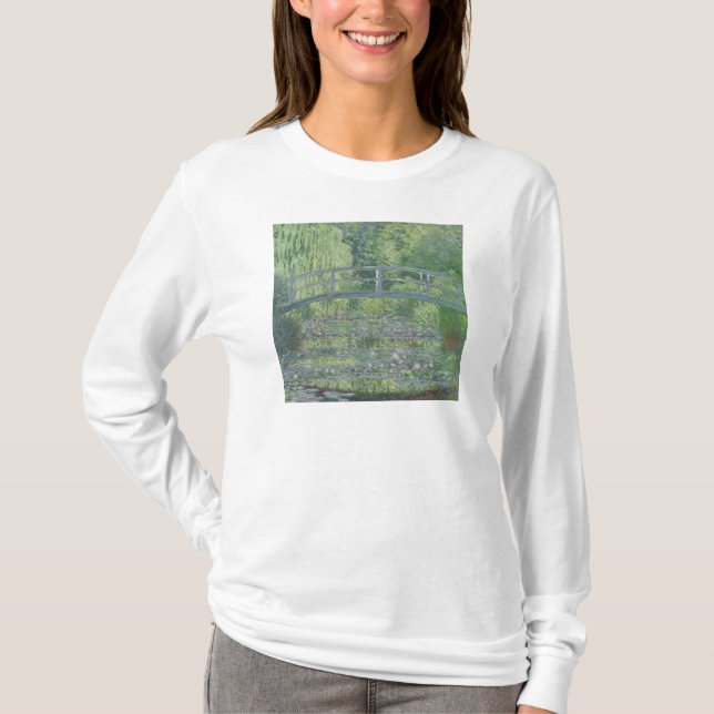 Camiseta Claude Monet| "Waterlily Pond": Harmonia Verde (Frente)