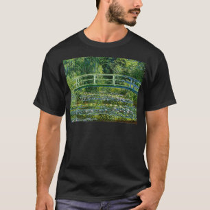 Camiseta Claude Monets Water Lily e Japonês Bridge Ret