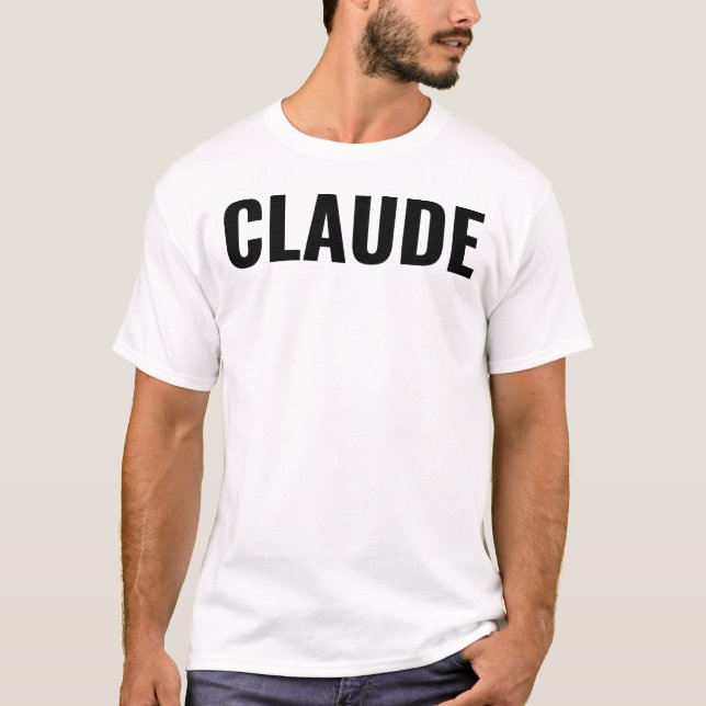 Camiseta CLAUDE Nome Presente para Claude Presente (Frente)