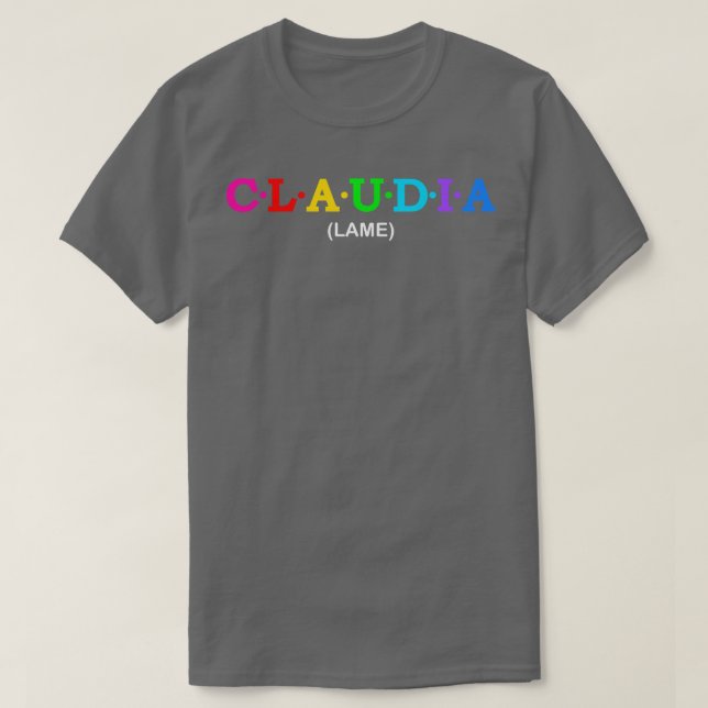 Camiseta Claudia Lame (Frente do Design)