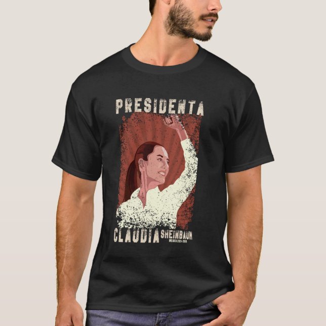 Camiseta Claudia Sheinbaum Presidenta 2024 (Frente)