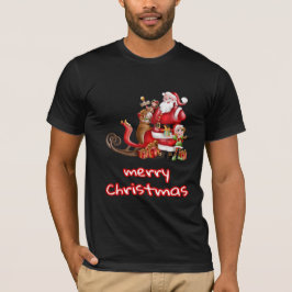 Camiseta Cláusula Santa espalhando o amor pela paz no Natal