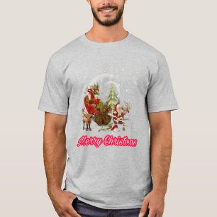 Camiseta Cláusula Santa espalhando o amor pela paz no Natal