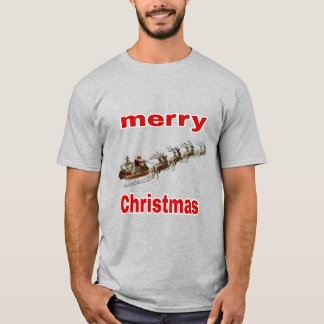 Camiseta Cláusula Santa espalhando o amor pela paz no Natal