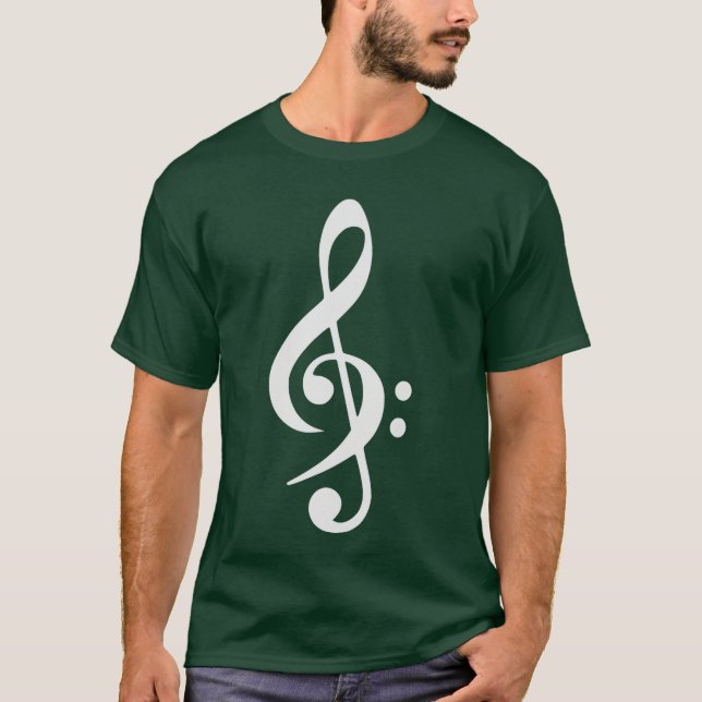 Camiseta Clave de Fá Cruzada Clave de Sol Amigo de Chaves M (Frente)
